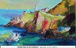 Golden Hour at Fort Amherst, Oil on Canvas